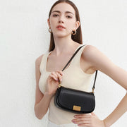 Retro genuine leather crossbody shoulder bag, view 8 - MRSLM
