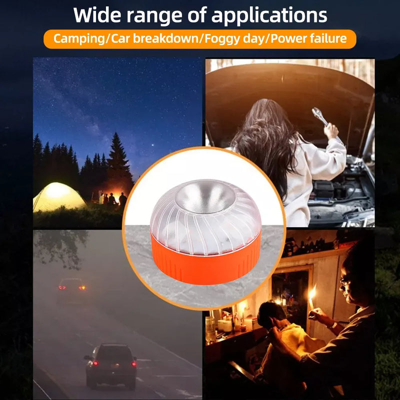 Magnetic emergency LED strobe beacon light, view 5 - MRSLM