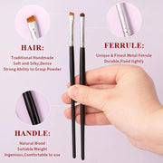 4-piece synthetic eye makeup brush set, view 8 - MRSLM