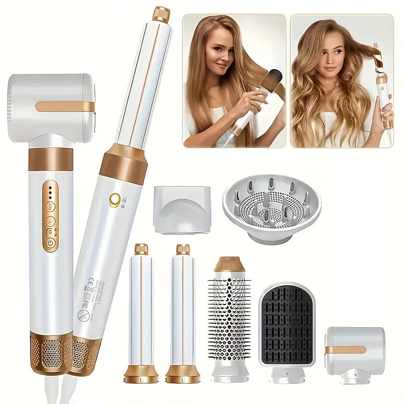 7-in-1 ionic hair dryer and styling brush set, view 9 - MRSLM