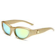 vintage cat eye steampunk sunglasses, view 3 - MRSLM