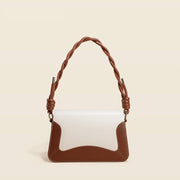 Genuine leather twisted rope handbag, view 2 - MRSLM