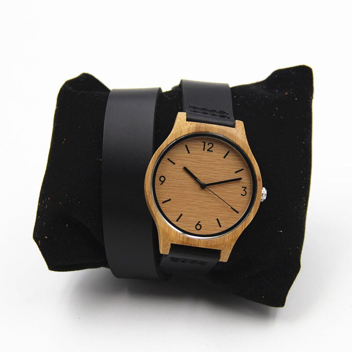 Natural Retro Bamboo Wooden Watch For Women