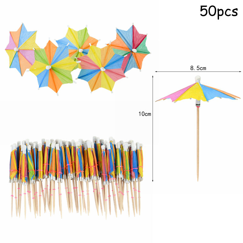 paper umbrella cake toppers, view 4 - MRSLM