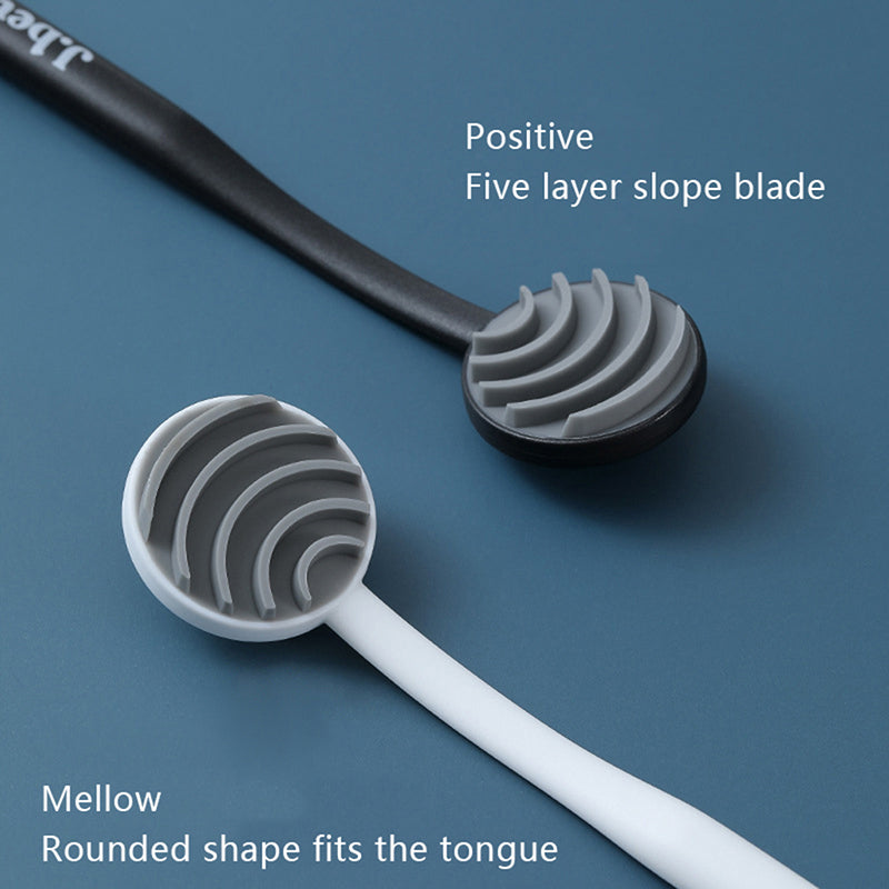 double-sided tongue scraper, view 4 - MRSLM
