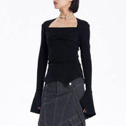 square collar knit sweater - MRSLM