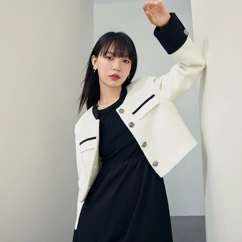 slim fit contrast color jacket, view 2 - MRSLM