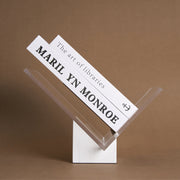 marble and acrylic book stand, view 5 - MRSLM