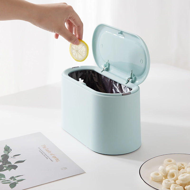 compact desktop trash bin, view 6 - MRSLM