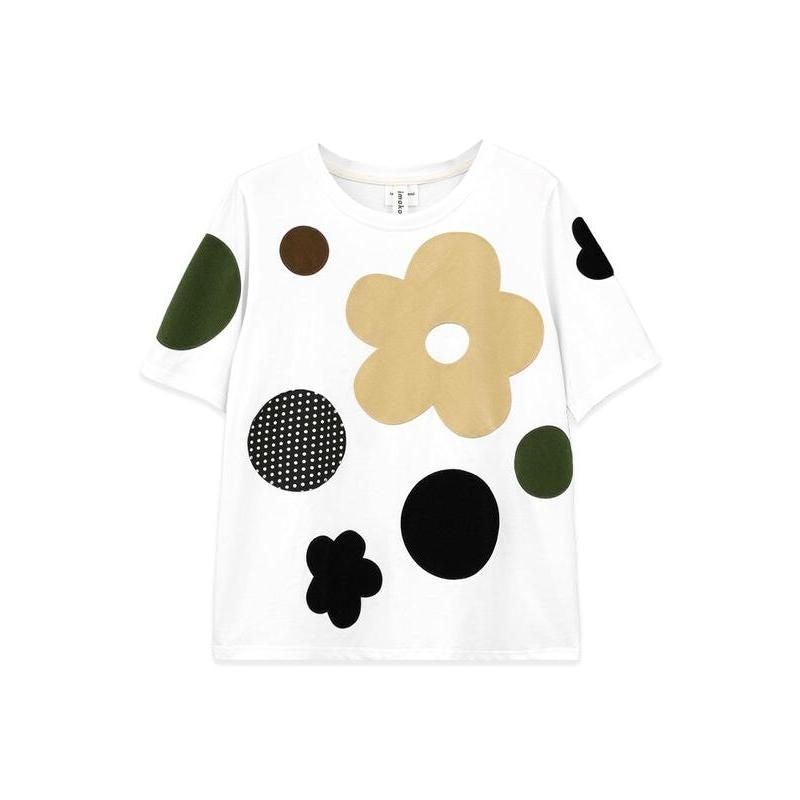 Floral pattern casual tee, view 3 - MRSLM