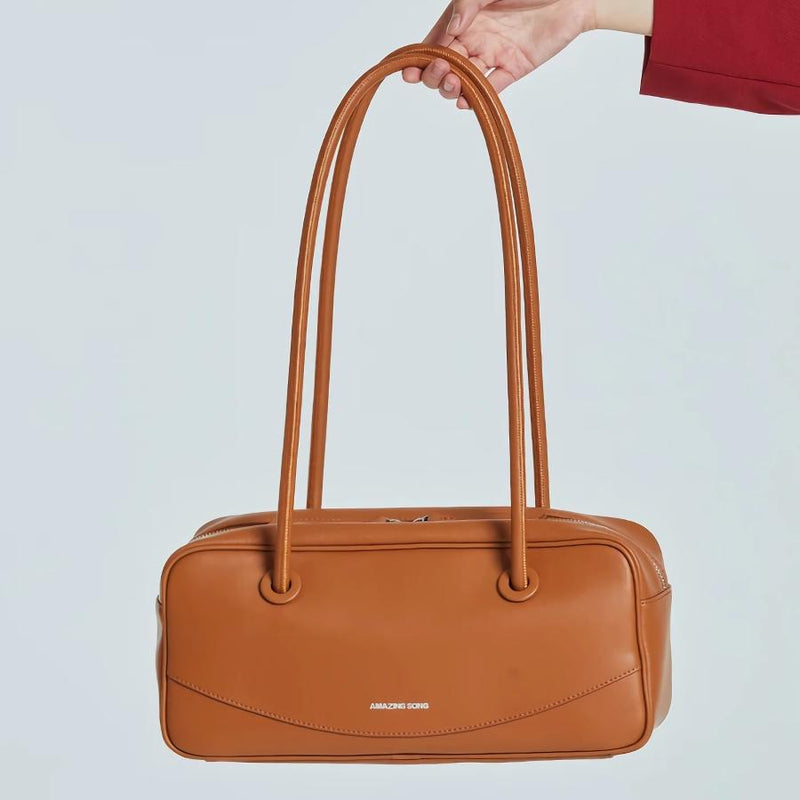 french stick smiley face shoulder bag, view 4 - MRSLM