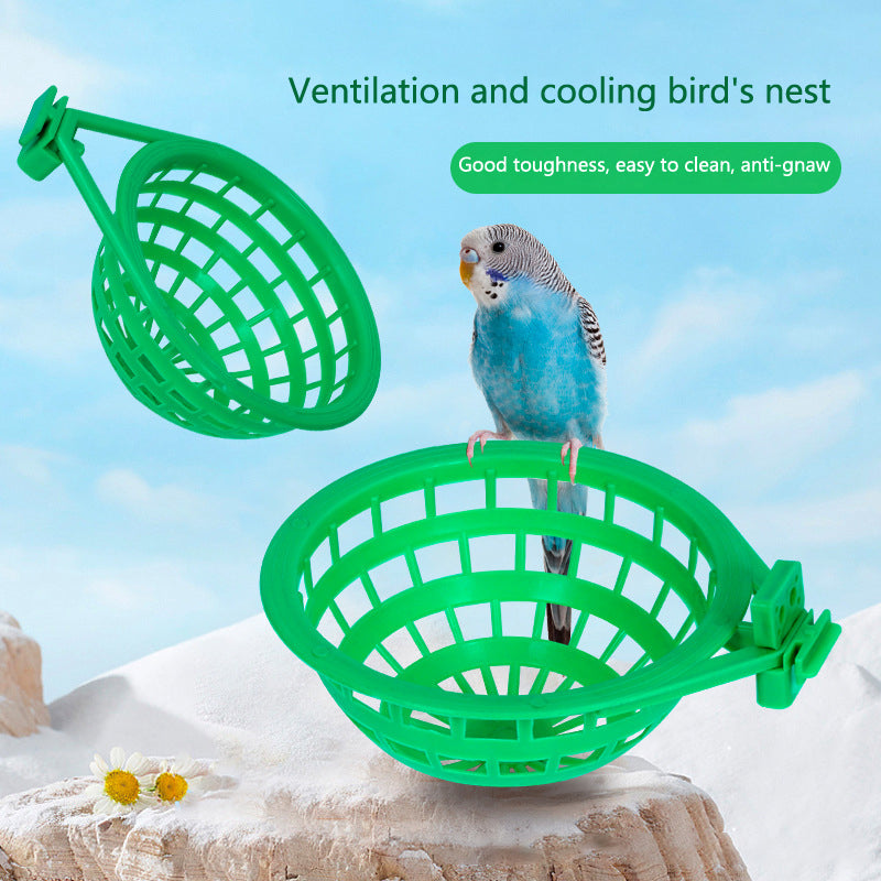 durable plastic bird nest cage, view 4 - MRSLM