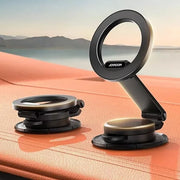 magnetic foldable car phone mount, view 2 - MRSLM