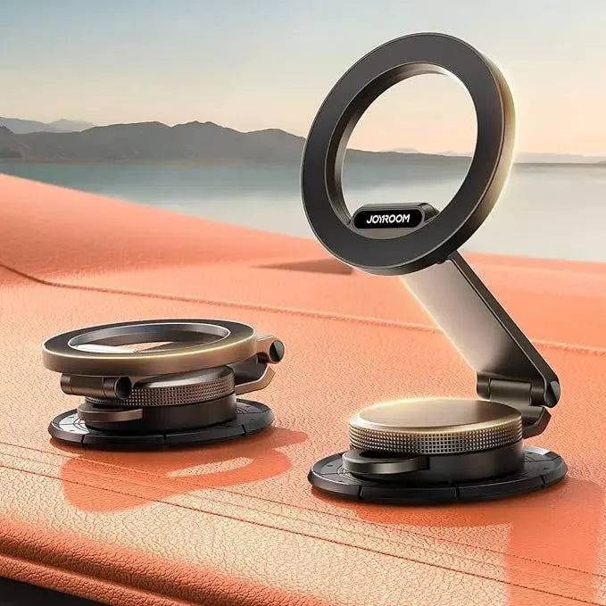 magnetic foldable car phone mount, view 3 - MRSLM