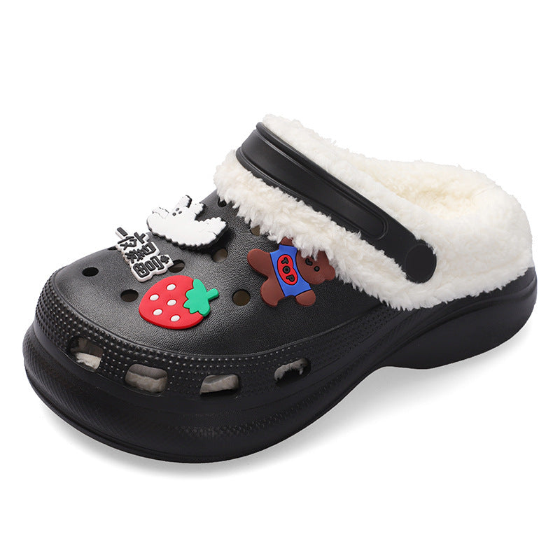 women's warm closed-toe thick sole slippers, view 6 - MRSLM