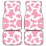 cow print car floor mats, view 2 - MRSLM