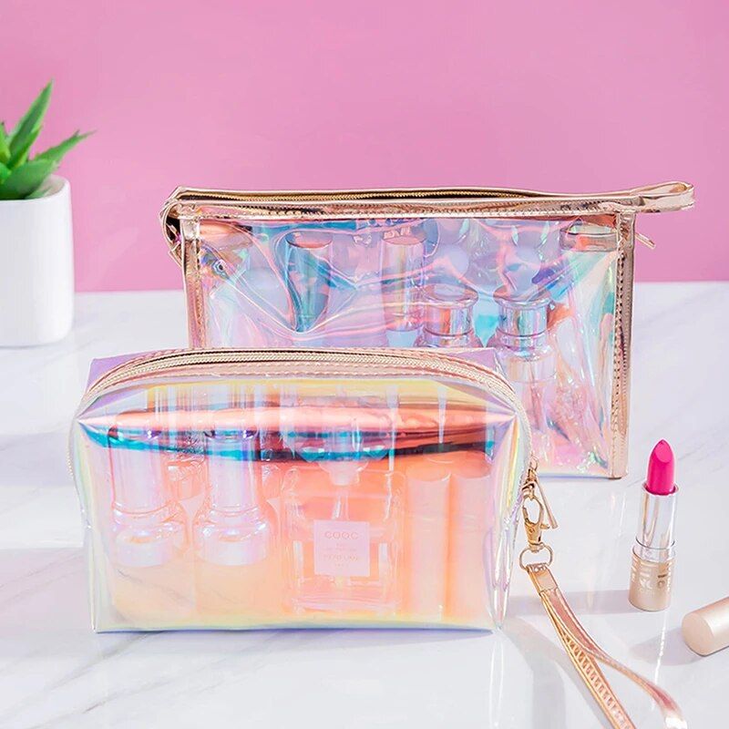 clear pvc cosmetic organizer bag, view 5 - MRSLM