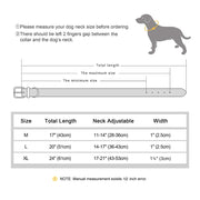 adjustable real leather dog collar, view 9 - MRSLM