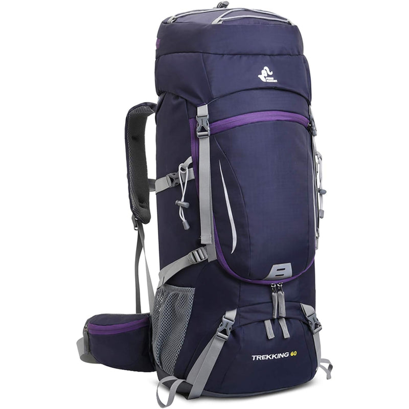 men's 60l waterproof hiking backpack, view 4 - MRSLM
