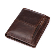 Men's brown leather wallet, view 5 - MRSLM