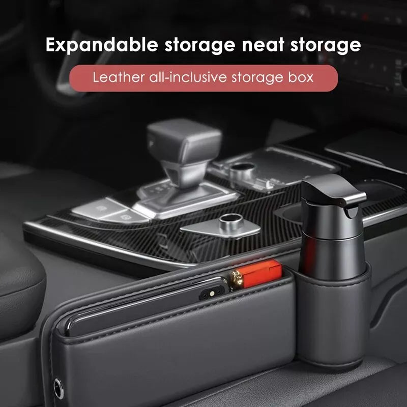 PU leather car seat gap organizer, view 14 - MRSLM
