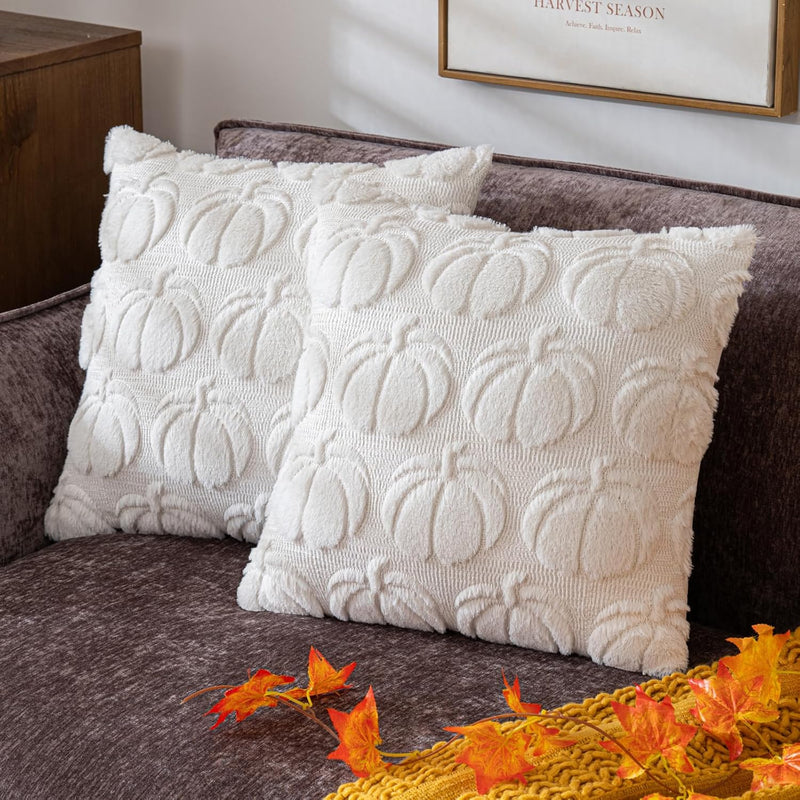 autumn pumpkin cushion cover, view 5 - MRSLM
