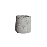 nordic perforated cement bonsai flower pot, view 5 - MRSLM