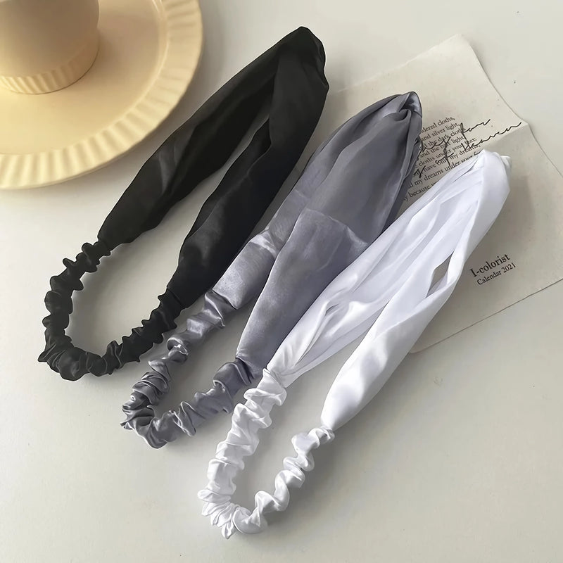 satin cross top knot headband, view 11 - MRSLM