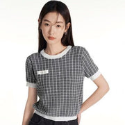 geometric knit top, view 7 - MRSLM