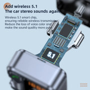 bluetooth FM transmitter with PD 30W charger, view 4 - MRSLM
