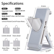 multifunctional vegetable cutter and food slicer, view 8 - MRSLM