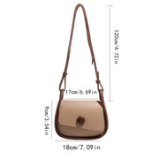 elegant square PU leather crossbody bag, view 8 - MRSLM