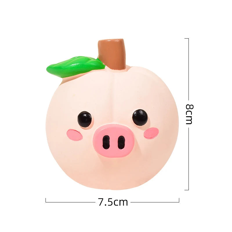 fruit-shaped squeaky dog toy, view 2 - MRSLM