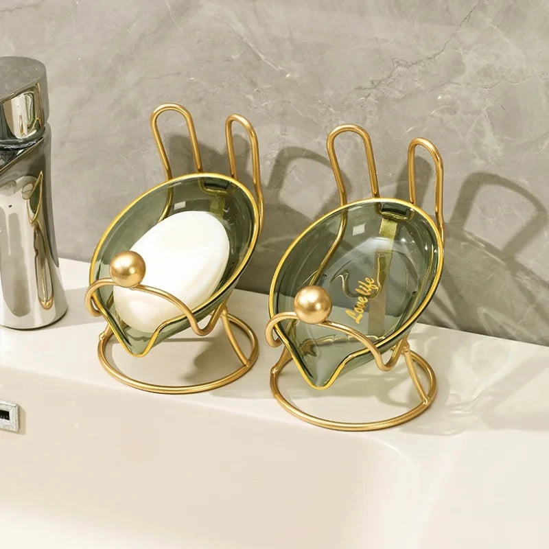 rabbit-shaped soap dish with drainage, view 7 - MRSLM