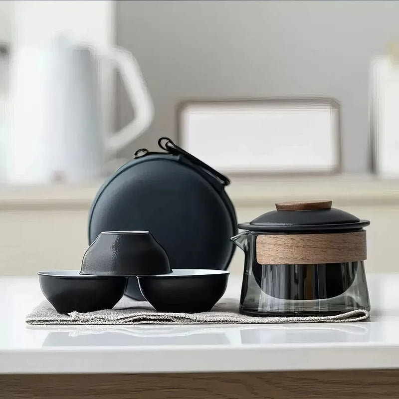 Zen teapot and tea cup set, view 8 - MRSLM