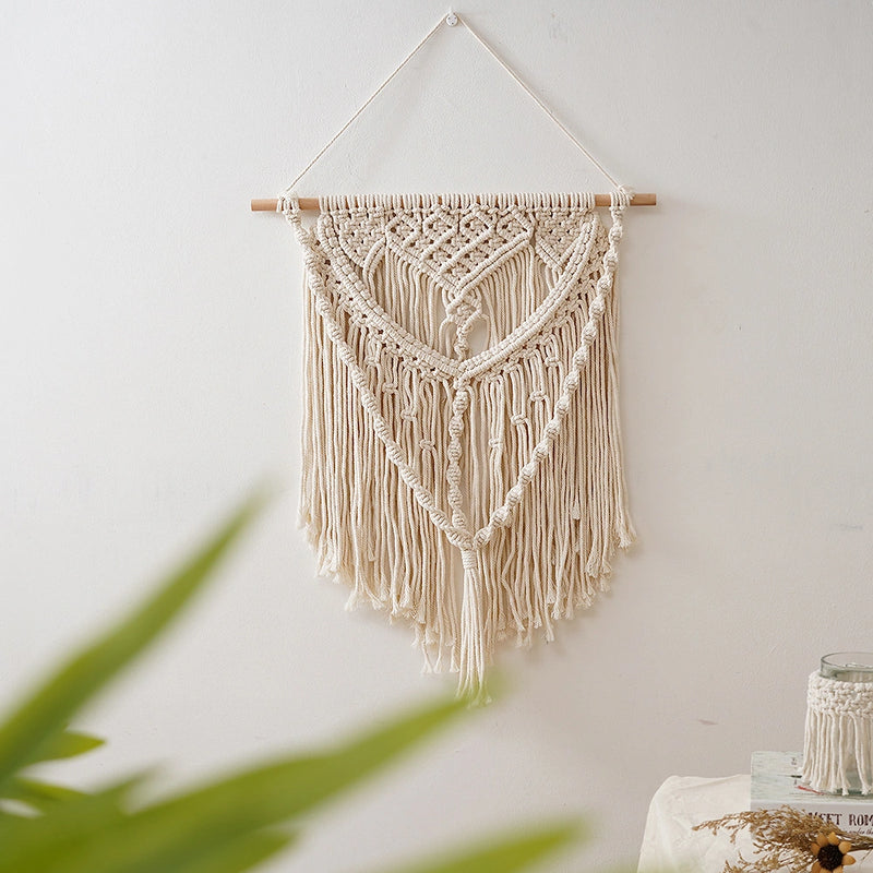 beige minimalist tapestry, view 5 - MRSLM