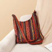 bohemian vintage canvas shoulder bag, view 2 - MRSLM