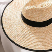 women's wide brim straw sun hat, view 4 - MRSLM