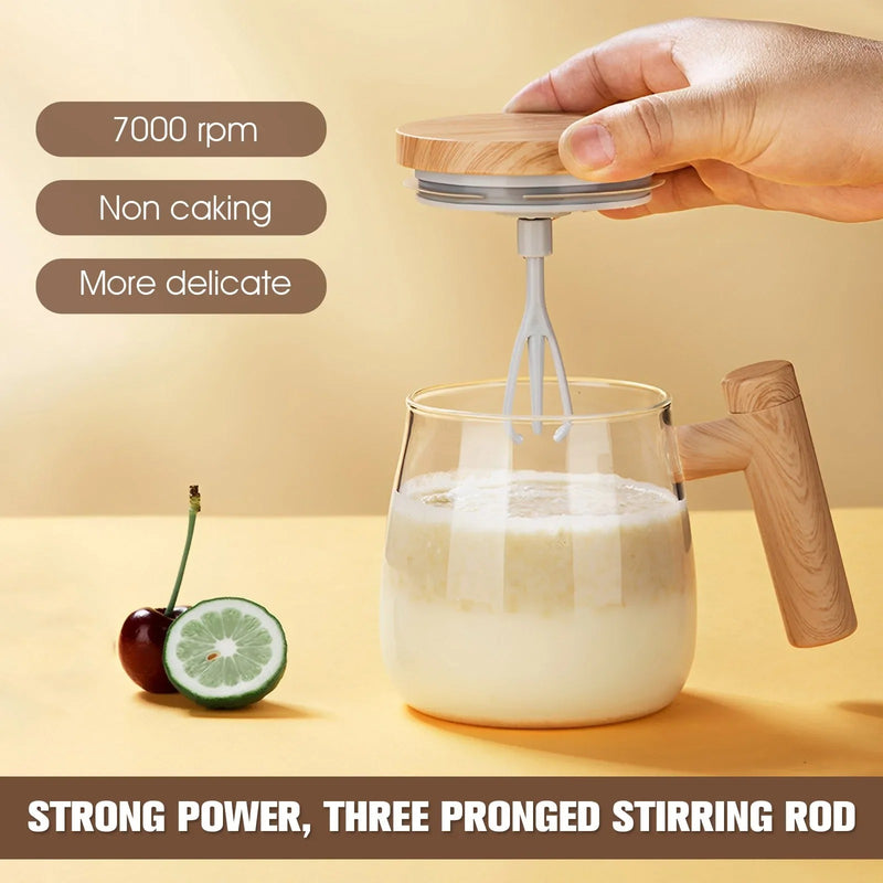 electric self stirring coffee mug, view 5 - MRSLM