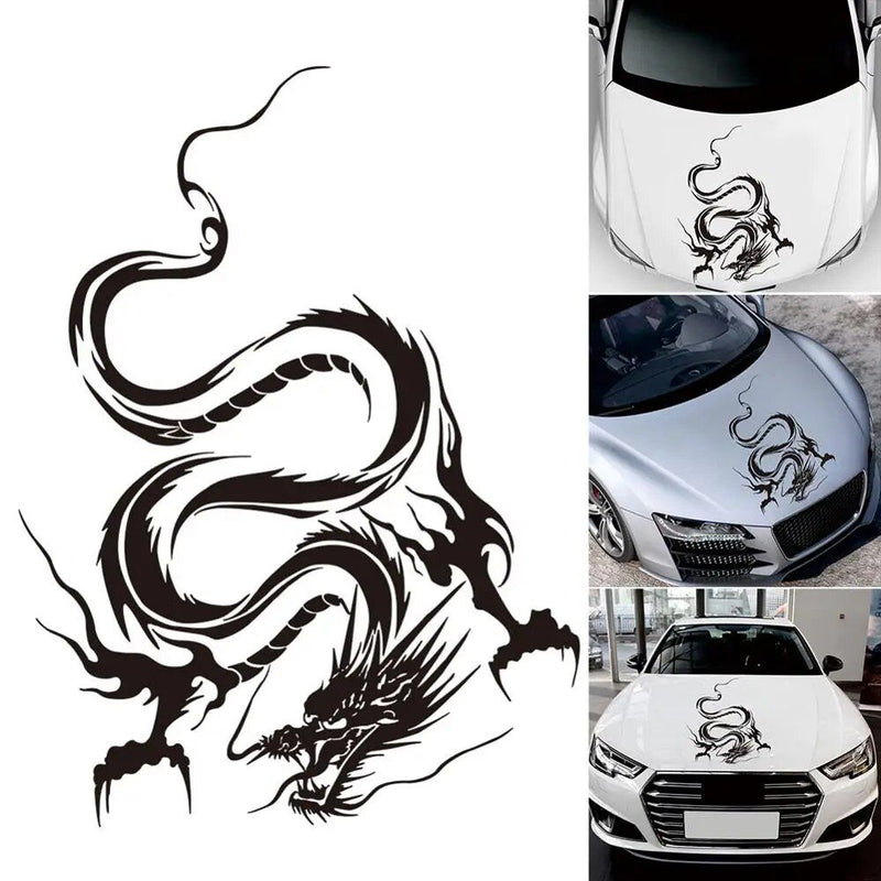 dragon pattern car hood decal, view 2 - MRSLM