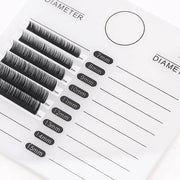 acrylic false eyelashes palette with tick mark stand, view 7 - MRSLM