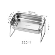 non-slip stainless steel cat bowl, view 9 - MRSLM