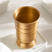 golden retro brushed brass bathroom set, view 6 - MRSLM