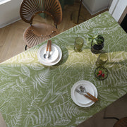 green leaf dining table cloth, view 5 - MRSLM
