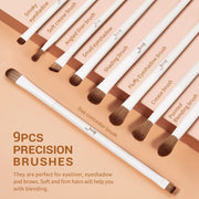 14-piece vegan makeup brush set, view 8 - MRSLM