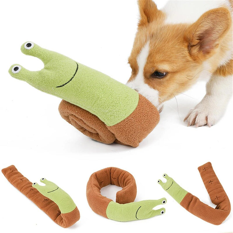 plush snail snuffle toy for dogs, view 8 - MRSLM