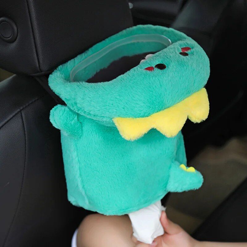 2-in-1 car tissue box and trash bin, view 6 - MRSLM