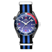 men's automatic mechanical canvas strap watch, view 14 - MRSLM