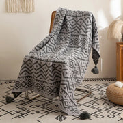 soft tribal pattern throw blanket, view 2 - MRSLM