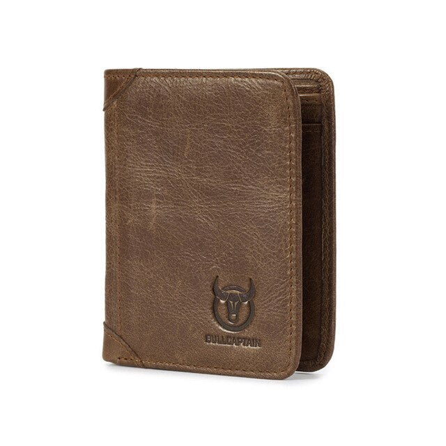 casual men's cowhide wallet, view 3 - MRSLM